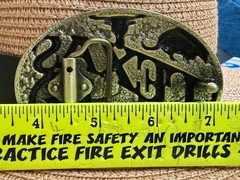 Classic Vintage Western Cowboy Texas State Symbols Oval Belt Buckle