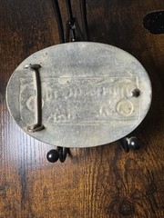 Irvine & Jachens Inc. Cowboy Belt Buckle, German Silver