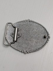 Triple cross zinc alloy belt buckle religious 3.54 in X 2.72 in. western gothic