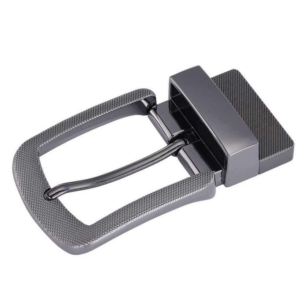 1.5&Prime; (38mm) Reversible Belt Buckle Replacement Belt Buckle Heavy Duty Gun Black