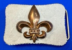 Fleur De Lis Centerpiece Saints Symbol Conner Custom Jewelry Artisan Belt Buckle