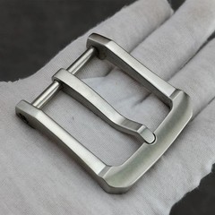 Stainless Steel Single Prong Belt Buckle Removable Clip for 3.8cm Wide Belt