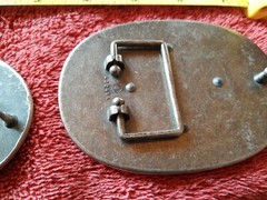 Gothic Black with Silver Cross Belt Buckles Lot Of 2