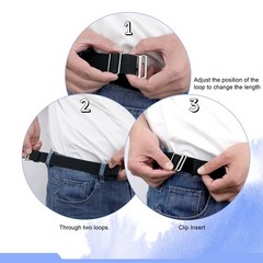 Abeillo 1 Pair/ 2PCS Elastic Belt, Newly Upgraded Side Belts No Large, Black