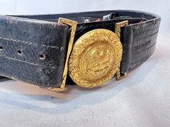 Vtg US Navy Officers Sword Belt And Buckle With Hangers Size 40 Meyer New York