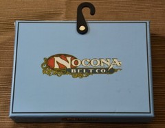 Nocona Western Mens American Eagle God Bless America Flag New in Box 4&Prime;x3&Prime; Oval