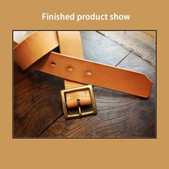 Solid Brass Pin Buckle Leather Craft DIY Belt Men Women 38mm 40mm Polished Gold