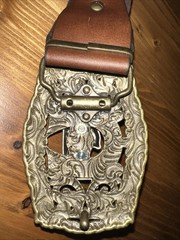 New Western Heritage Cowboy Prayer Belt Buckle Kneeling Cross W Belt