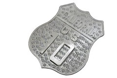 Men Silver Bling Metal Belt Buckle California State US 10 Freeway Big Statement