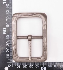 Retro Two-tone Solid Heavy Duty Center Bar Pin Belt Buckle For 40MM Leather Belt