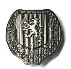 Pewter Belt Buckle Rampant Lion Design 1981 Genuine Quality Fits 1.5&Prime; Taiwan