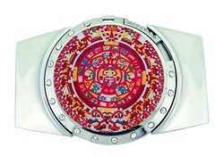Removable Lighter Belt Buckle Aztec Calendar Native Western Rodeo Cowboy Metal