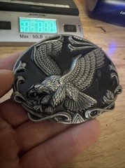 Bald Eagle Motorcycle Belt Buckle Cowboy Rodeo Collector American USA Patriot