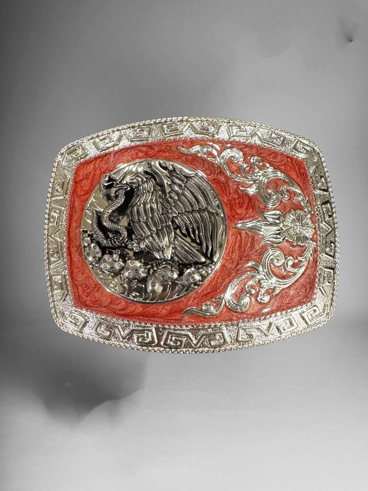 Mexican Eagle Rodeo Western Cowboy Belt Buckle Hebilla Vaquera Con Aguila Mexico