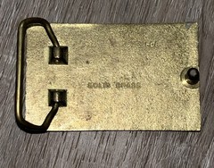 Jack Daniels Tennessee Whiskey Old No. 7 Solid Brass Belt Buckle Vintage!