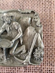 Vintage Siskiyou 1981 Gold Rush Belt Buckle; Arroyo Grande Buckle Co (RF1029)