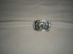 The Great American « MASON » Belt Buckle 1986 Made In USA