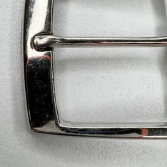 Silver Tone Simple Basic Belt Buckle