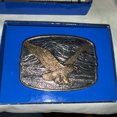 200th Anniversary American Eagle Fine Silver/Gold Belt Buckle