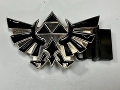 The Lengend Of Zelda Twilight Princess Triforce Logo Belt Buckle Tm2011 Nintendo