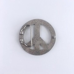 Vintage Style Peace Sign Rainbow Flag Belt Buckle Boucle de Ceinture