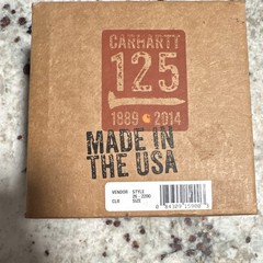 Carhartt 125 Commemorative Made in USA Silver Metal Western Belt Buckle 26-2200