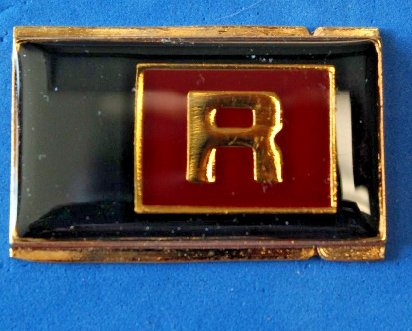 Buckle X-Change X Change Exchange Belt Buckle Insert Initial Letter R Buxton Co