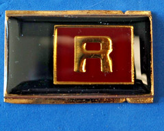 Buckle X-Change X Change Exchange Belt Buckle Insert Initial Letter R Buxton Co