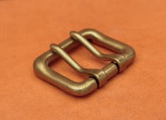 Men Retro Brass Double Tongue Pin Prong DIY Metal Belt Buckle Fits 40MM Straps