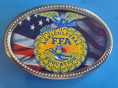 FFA American Flag Epoxy Photo Buckle….new