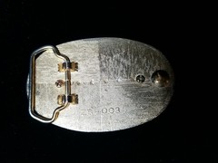 Eagle With Gold Flakes In Resin Oval Belt Western Buckle 2.5&Prime; X3.5&Prime;