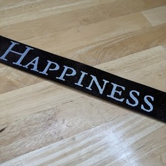 Rare VTG Peace Love Happiness Hippie Belt Boho Leather Unisex Dillon Rogers Read