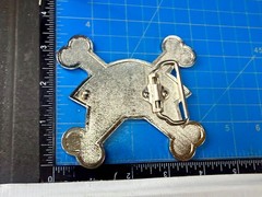 Vixen Sassy Cat Kitty Crossbones Cartoon Black Pink Red Enamel Belt Buckle