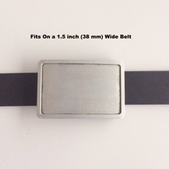 Antique Brushed Silver Rectangle Blank Belt Buckle for Engraving also US Stock