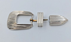 DOUGLAS MAGNUS Santa Fe 925 Sterling Silver Heavy Belt Buckle 79.30Grams