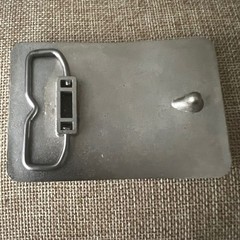 Vintage H-F Logistics Semi Truck 5 Year Safety Award Belt Buckle Silver Workwear
