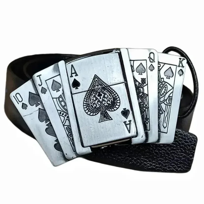 Creative Men&rsquo;s Belt Lighter Metal Belt Buckle Small Tool Cigarette