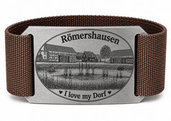 CRIOS Branding Belt Unisex Aluminium Buckle Choose Your Village / Town Aluminium