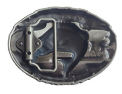 Silver Finish Fisher Belt Buckle Western Fisher Belt Buckle – Bass Fishing
