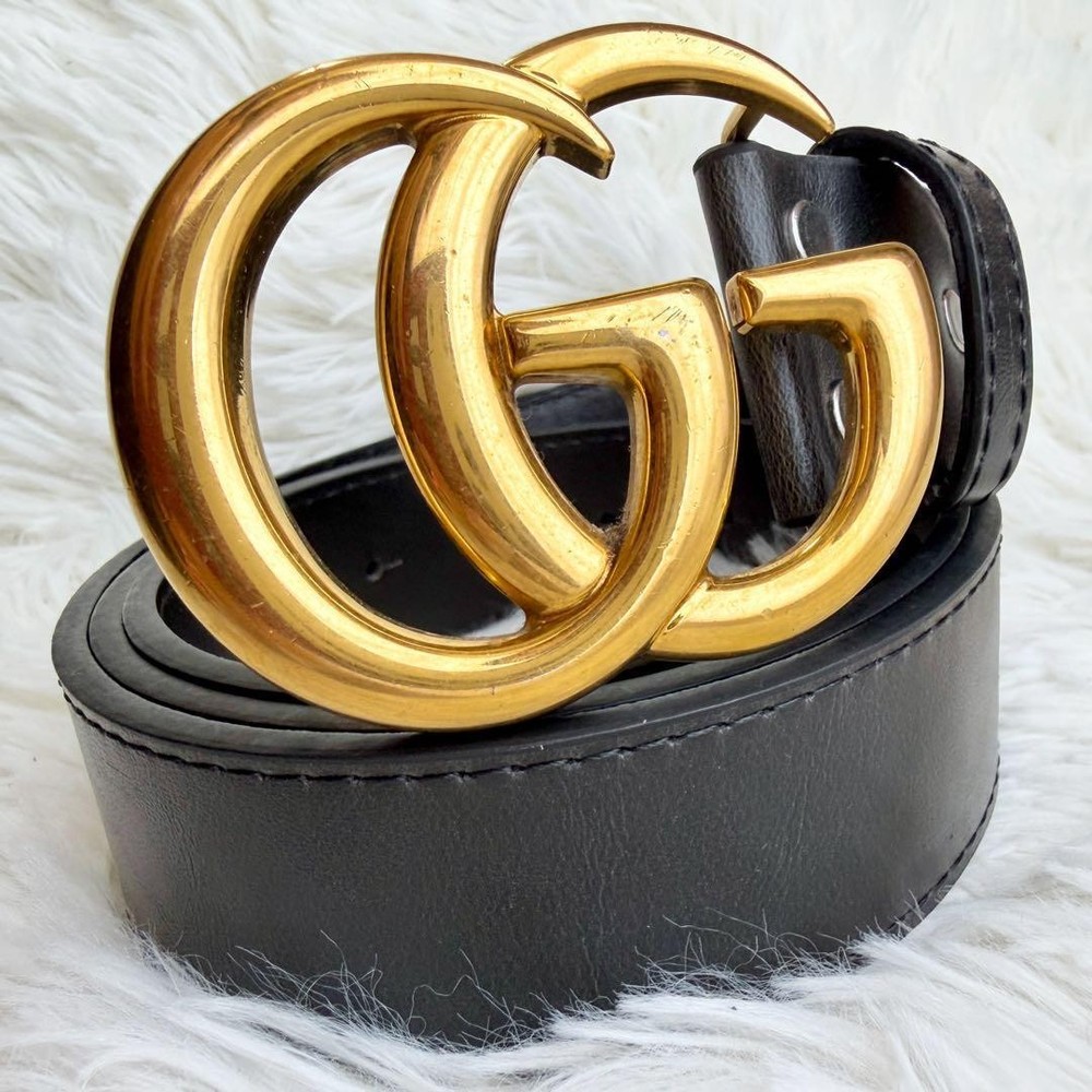 GUCCI Pre-Owned Belt Interlocking Gg Big Logo Black