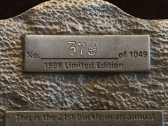*** Siskiyou Iditarod 1998 Limited Edition Numbered Belt Buckle