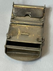 VTG Naval USS Trippe FF-1075 Belt Buckle Military Style Knox Class Frigate Japan