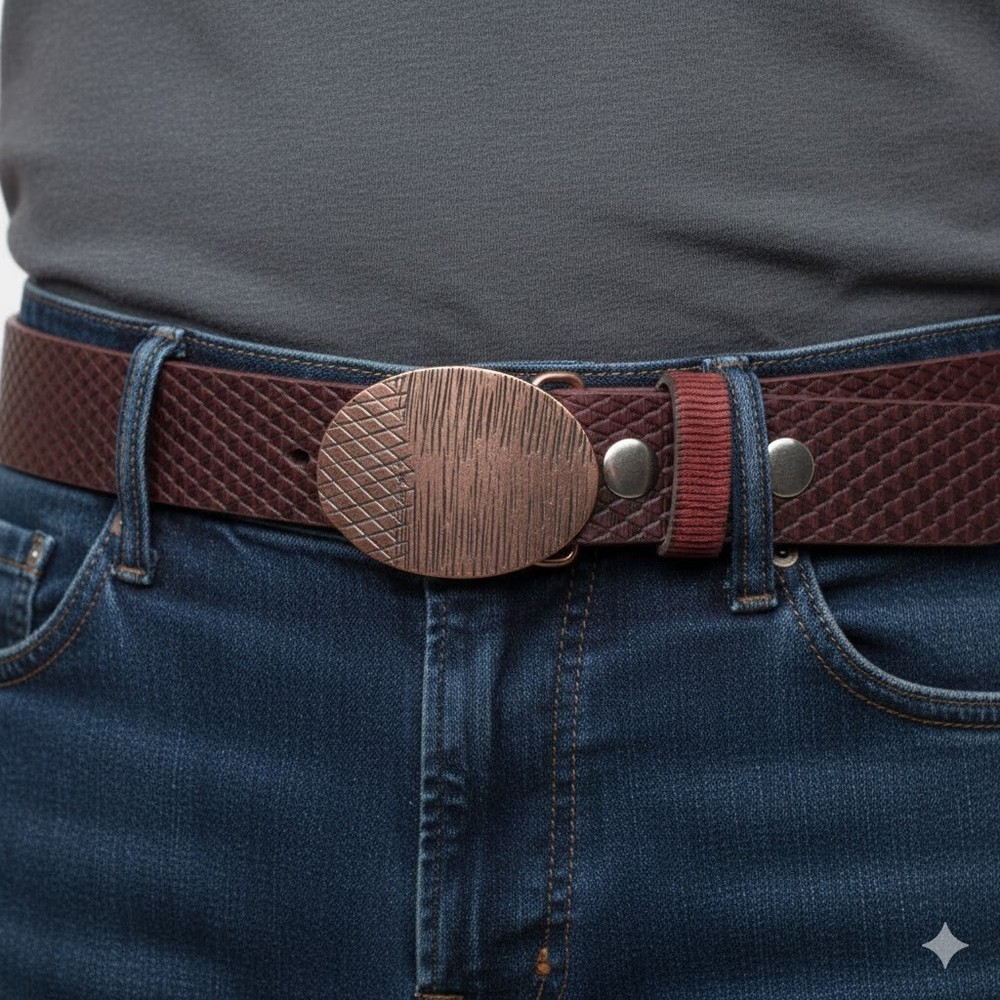 Business Belt Buckle Oval – Elegant Design for Suit & Office Look