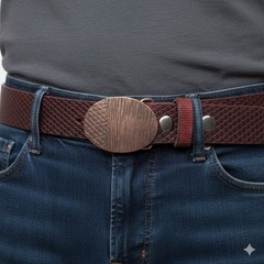 Business Belt Buckle Oval – Elegant Design for Suit & Office Look