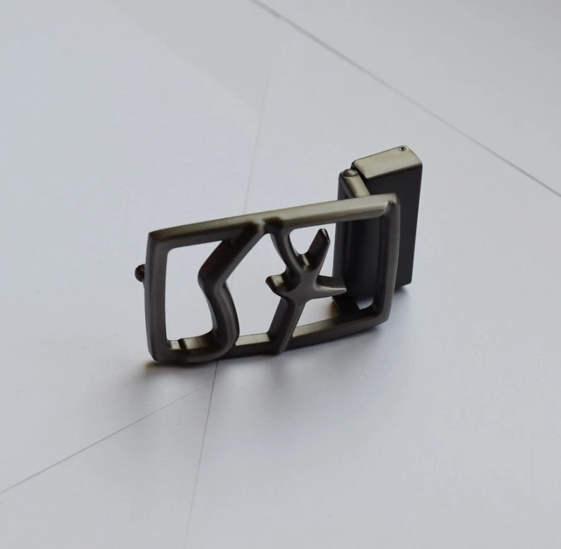 Gunmetal Grey Salvatore Ferragamo Belt Buckle Men&rsquo;s for 3.5cm Belt