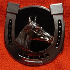 Men&rsquo;s Metal Western Horseshoe & Horse Head Belt Buckle Silver/Black Fits 1.5in