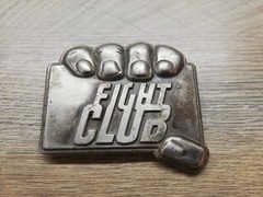 Vtg Rare Movie Official FIGHT CLUB Tyler Durdan Metal Belt Buckle licensed
