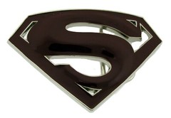 Superman Belt Buckle DC Comics Original Superhero Cosplay Costume Burgundy Metal