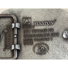 Hesston 2004 National Finals Rodeo Belt Buckle Wrangler NFR Montana Silversmiths