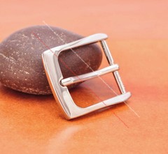 Casual Silver Single Prong Pin Buckle Leathercraft Men Replacement Buckle 30mm